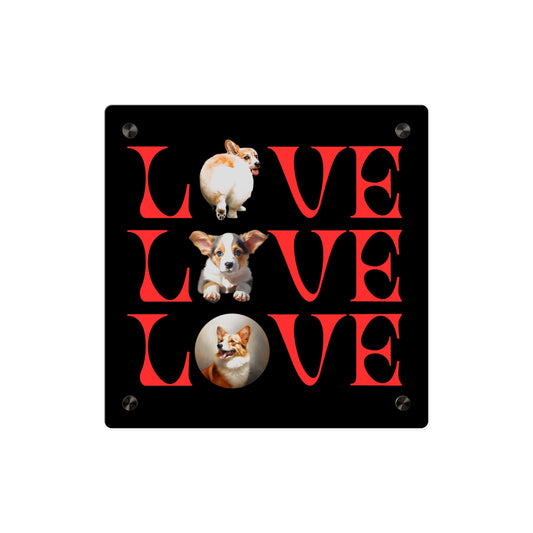 LOVE on Acrylic