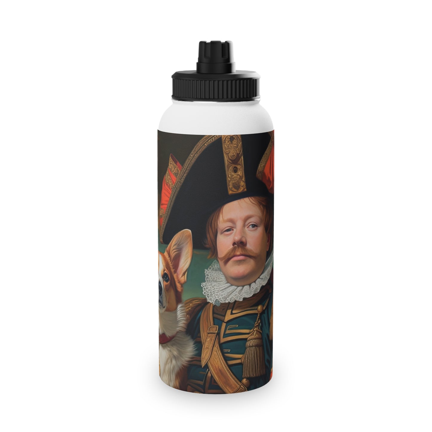 First Royal Corgi - Water Bottle with Sport Lid