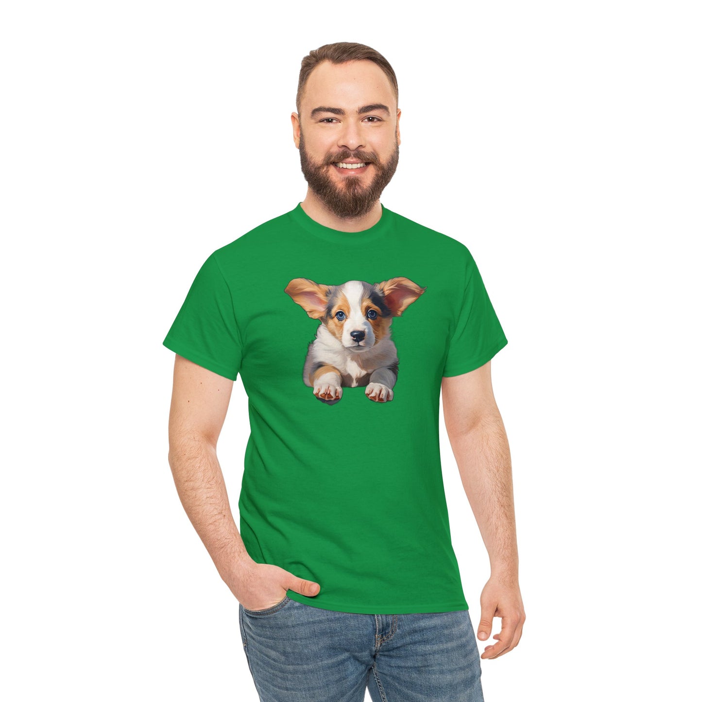 Puppy Portrait - Unisex Heavy Cotton Tee