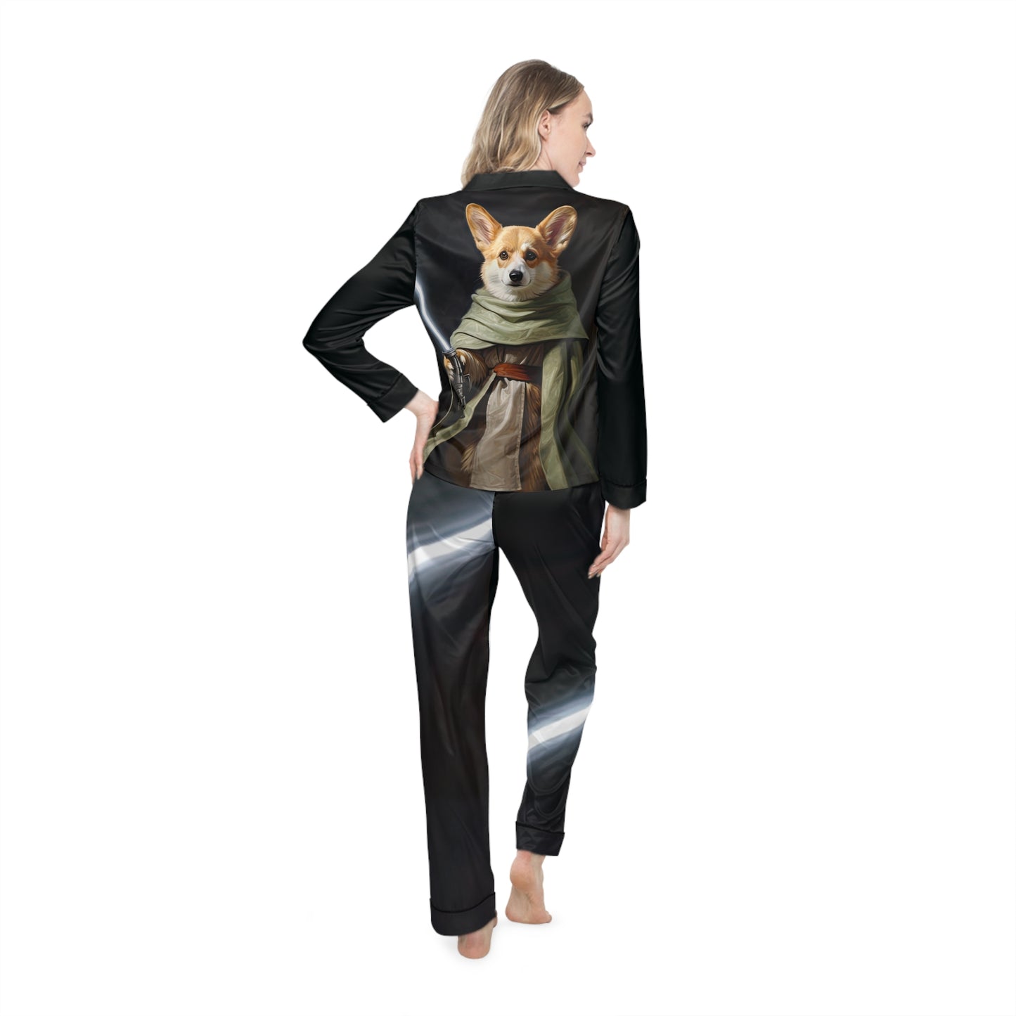 Jedi Corgi Silky Pajamas