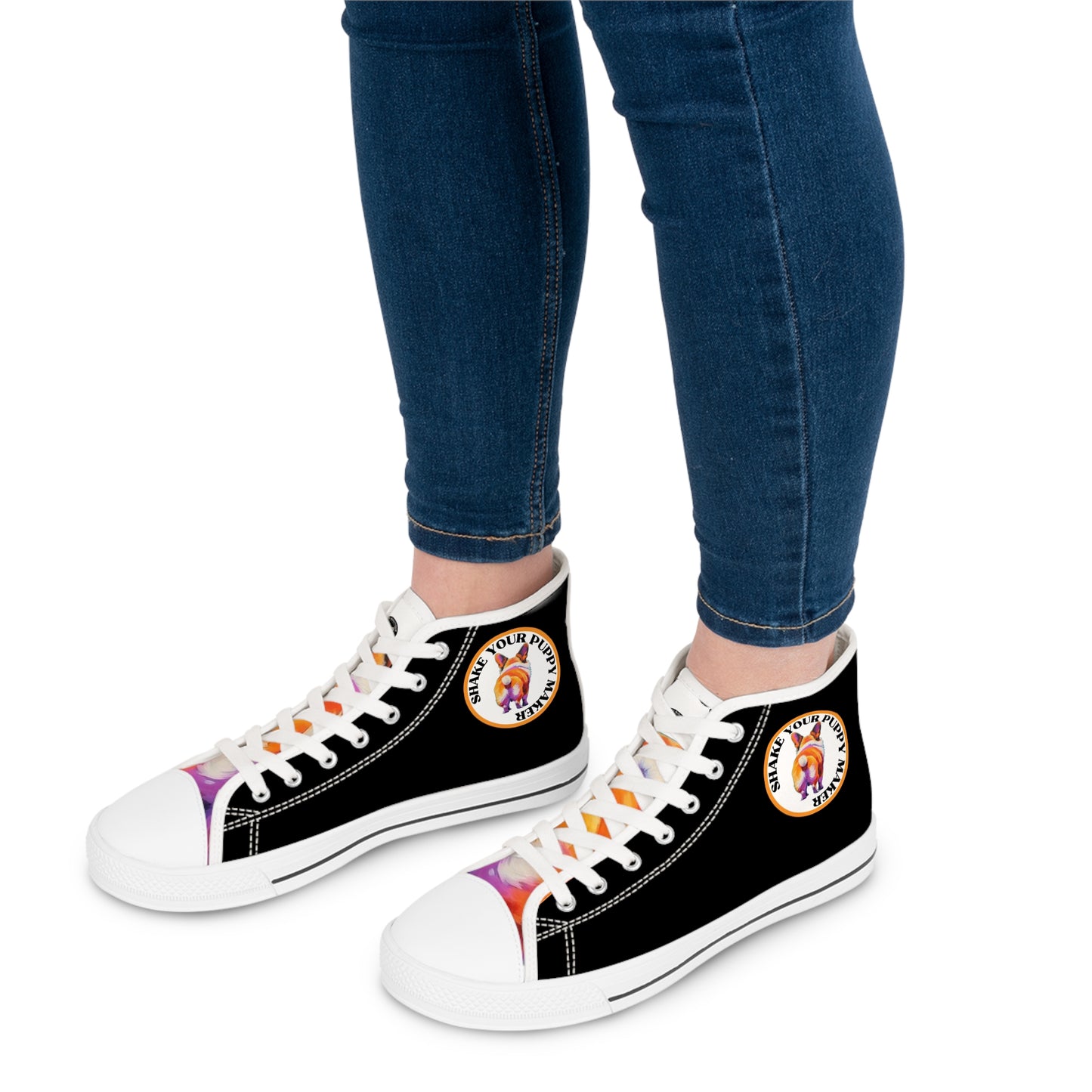 Shake Your Puppy Maker - Women's High Top Sneakers