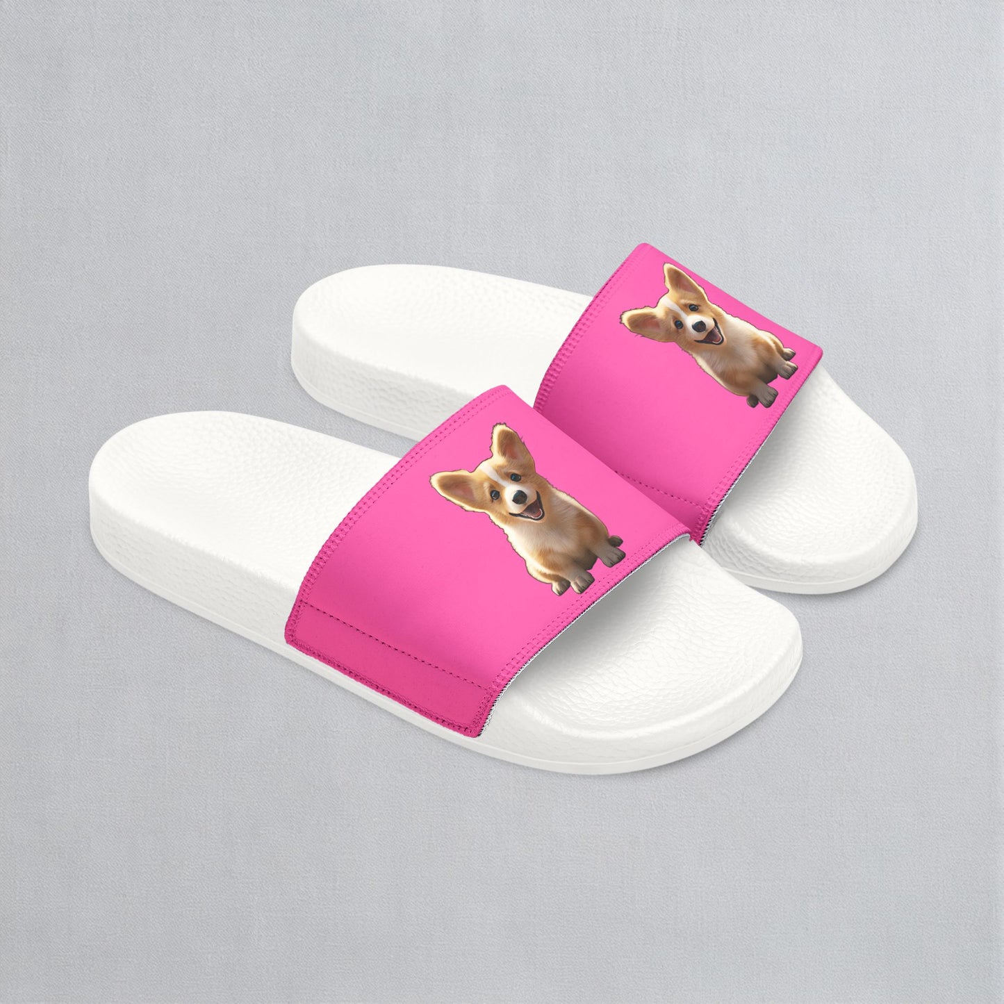 Sweetness Hot Pink Women's Slide Sandals - Corgi Pool & Beach Slides