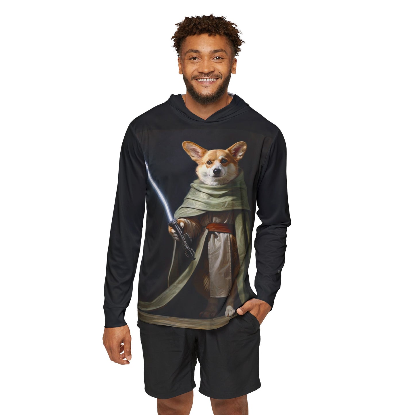 Jedi Corgi Light Hoodie