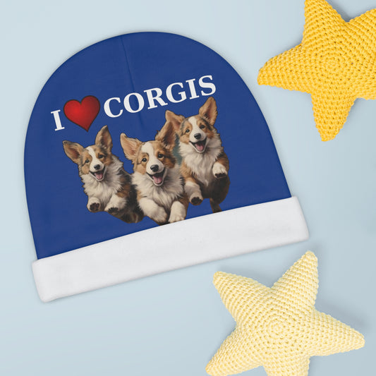 I Heart Corgis - Baby Beanie