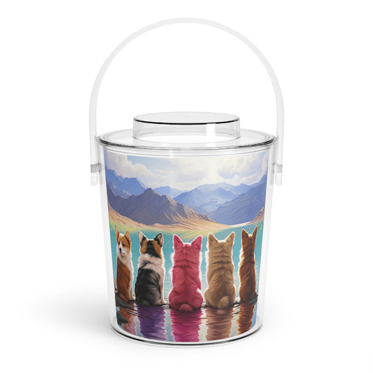 Corgi Lake - Ice Bucket with Tongs