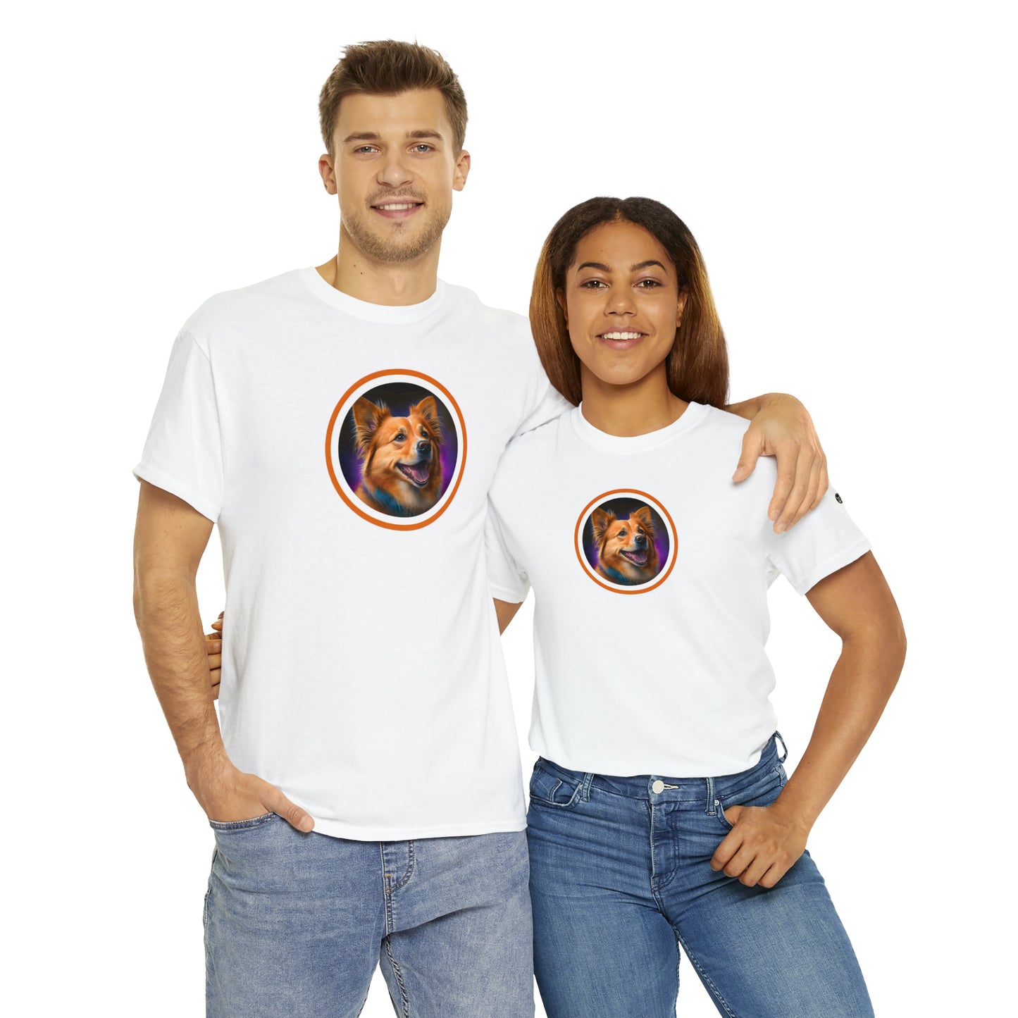 Golden Corgi - Unisex Heavy Cotton Tee