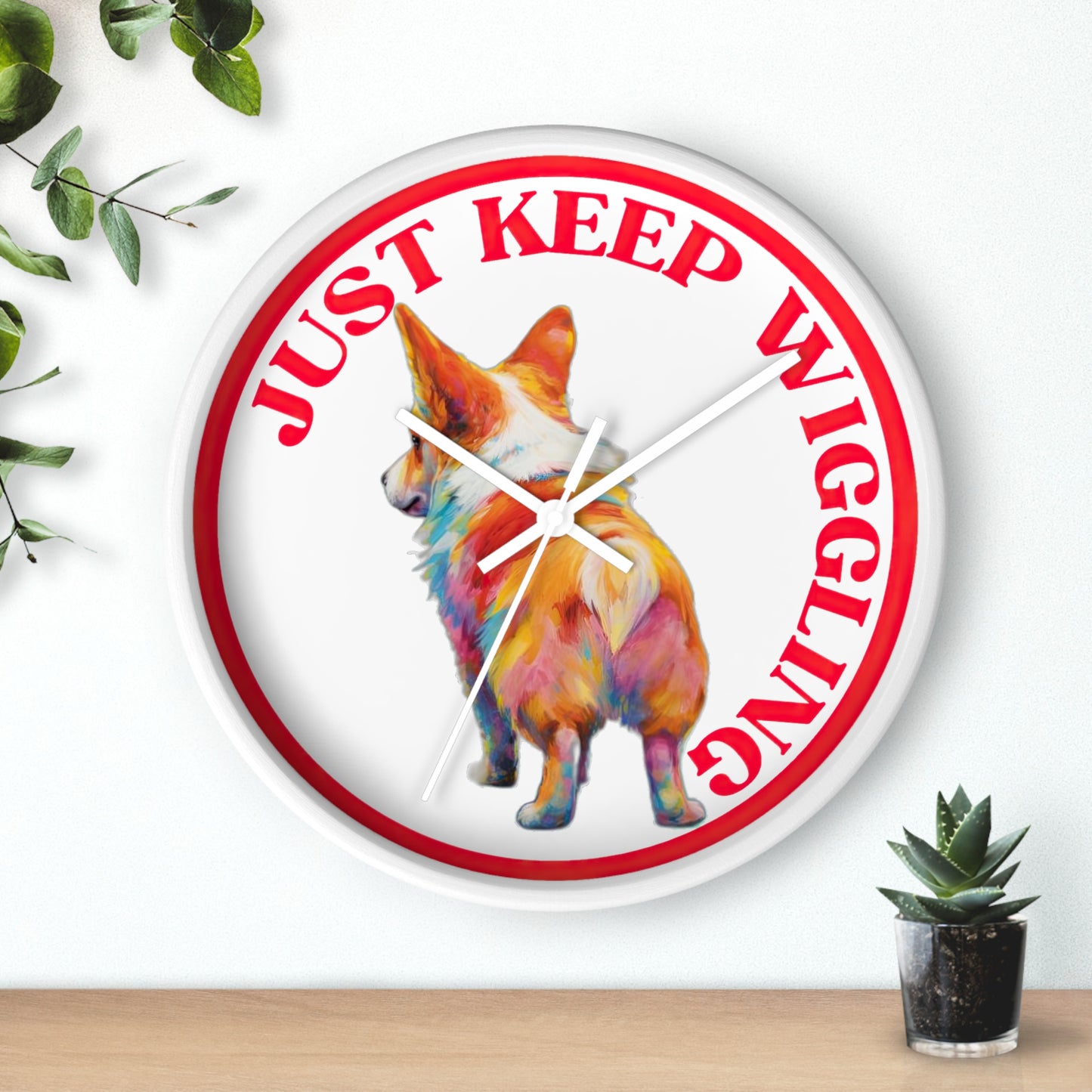 Just Keep Wiggling - Wall Clock