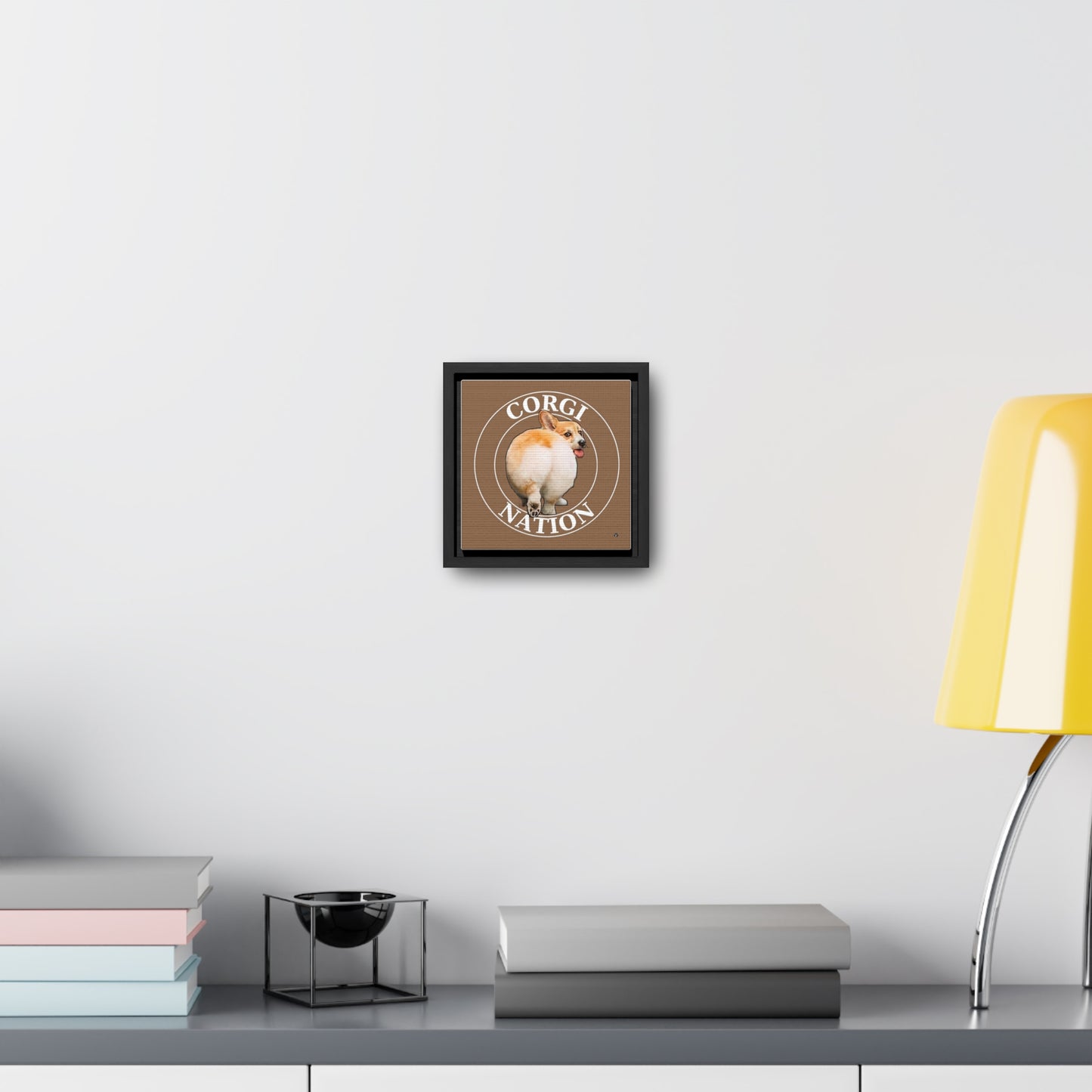 Corgi Nation - Framed on Canvas