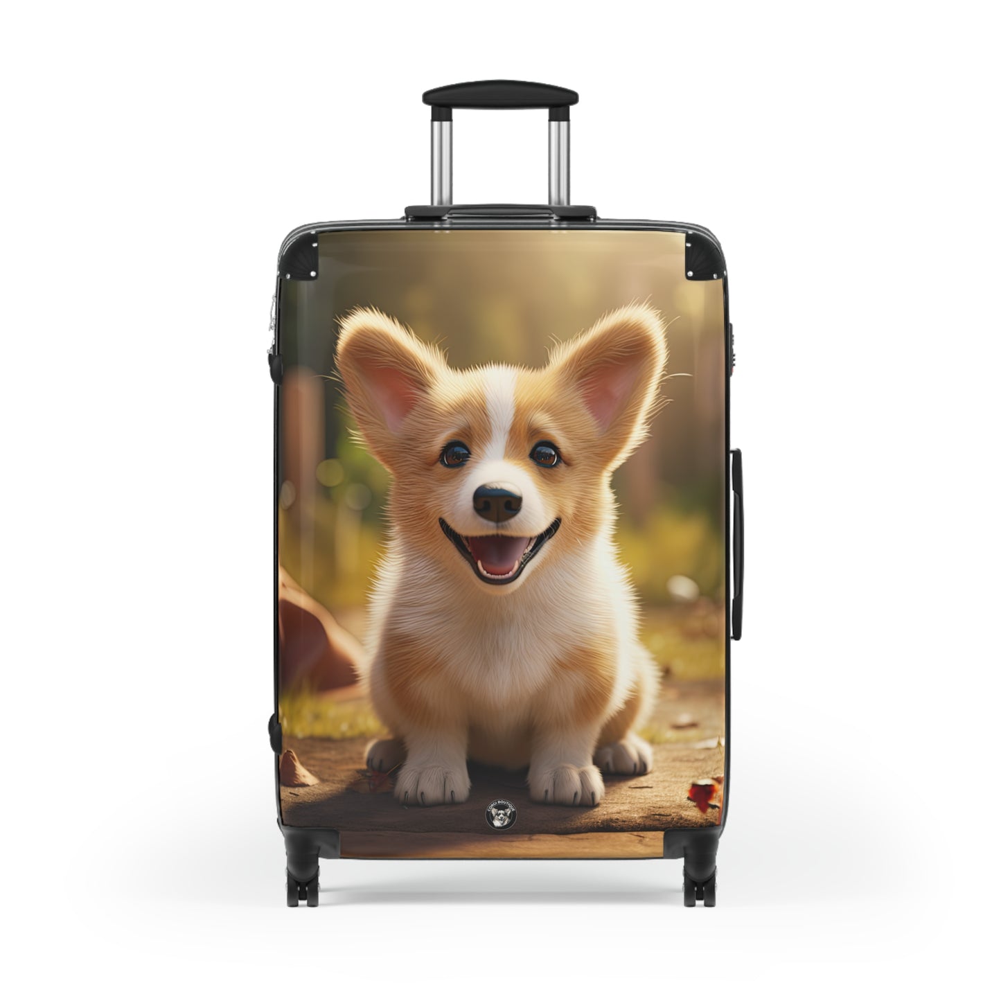 Corgi Puppy Sweetness Suitcases — Cute Rolling Luggage for Corgi Lovers