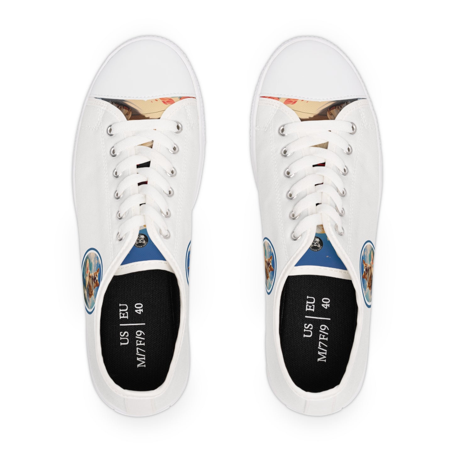 Cowabunga Corgi - Women's Low Top Sneakers