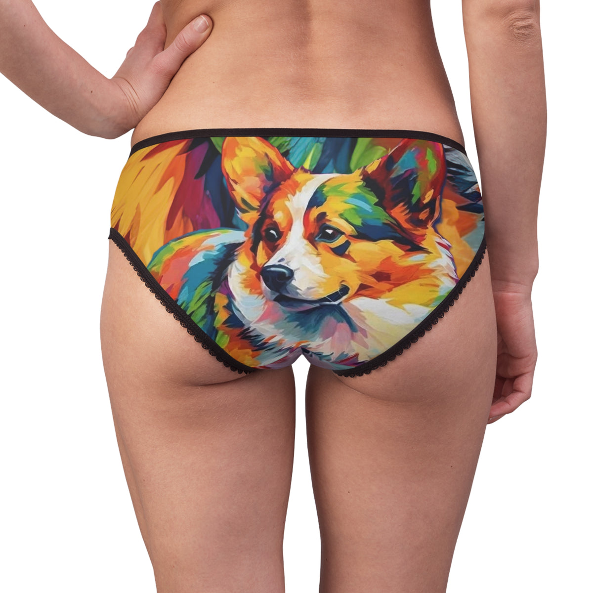 Scouter Corgi Watercolor Panties - Colorful Corgi Undies