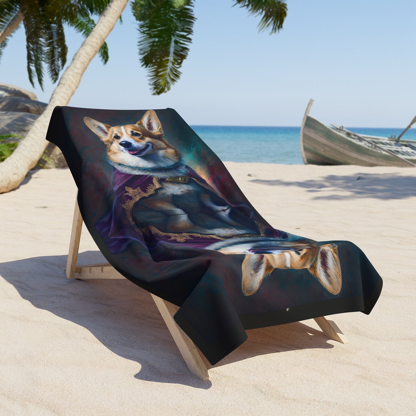 Corgi Royalty - Beach Towel