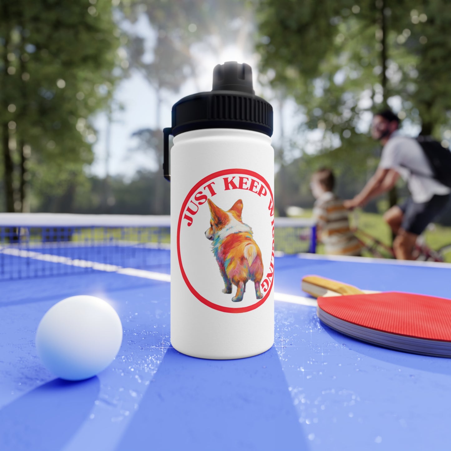 Just Keep Wiggling - Water Bottle with Sport Lid