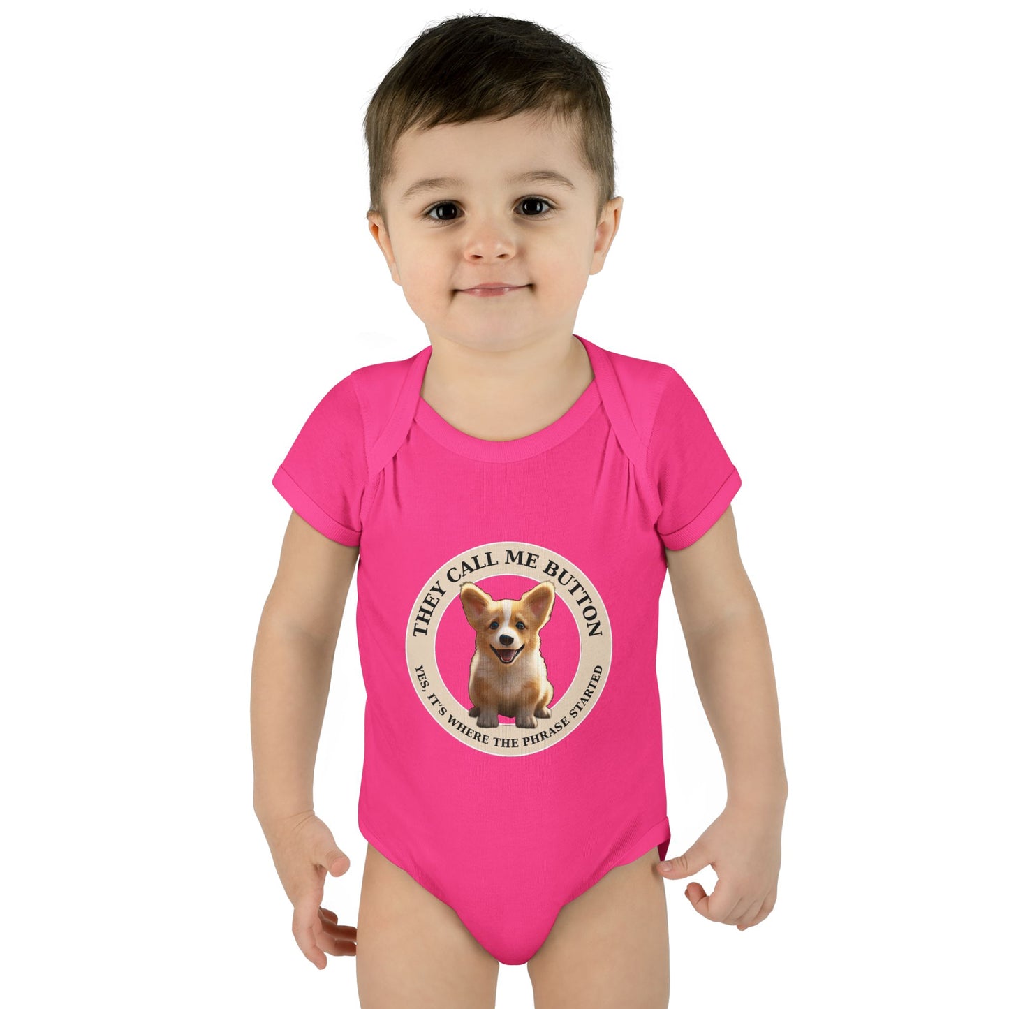 Cute as a Button Infant Bodysuit