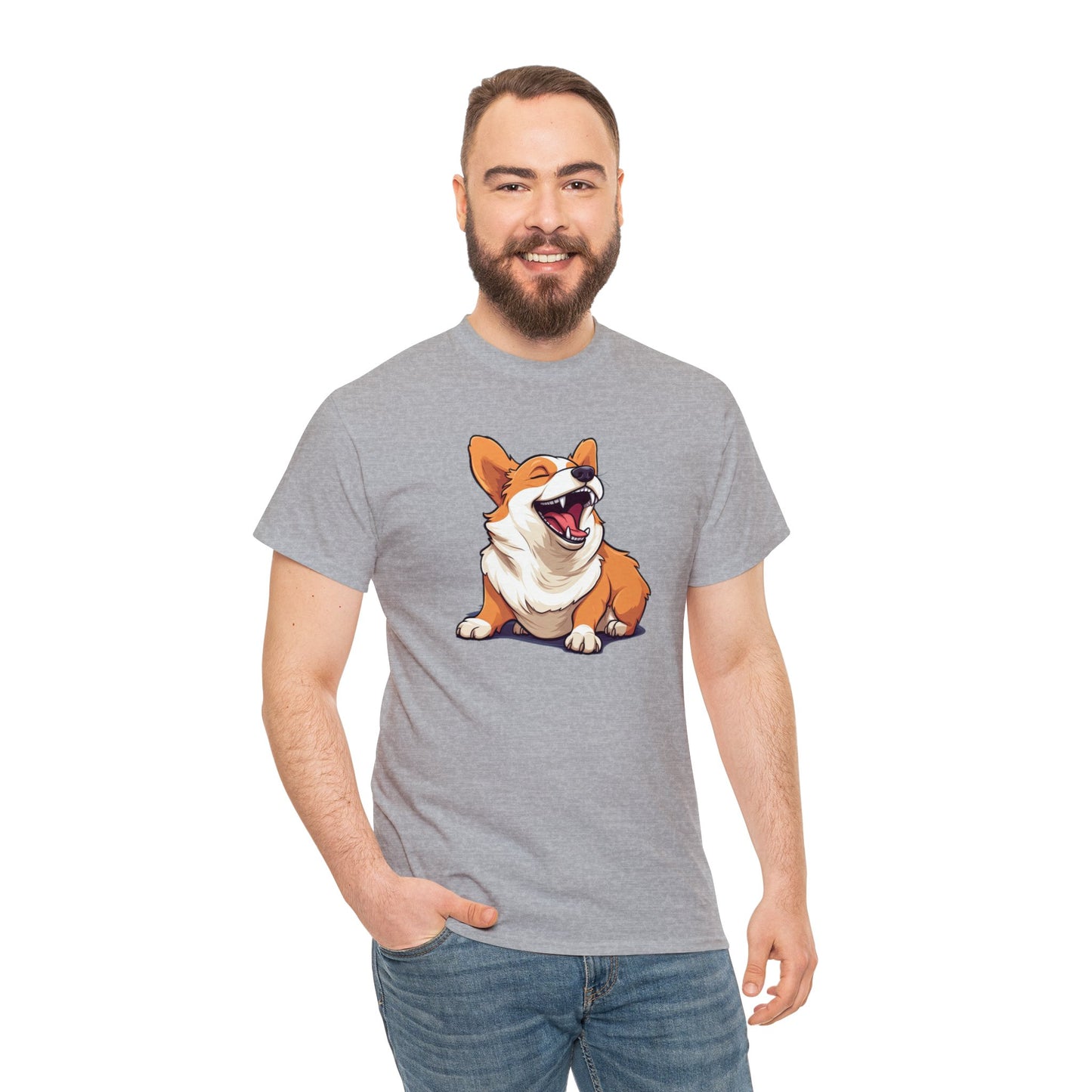 Comical Corgi - Unisex Heavy Cotton Tee