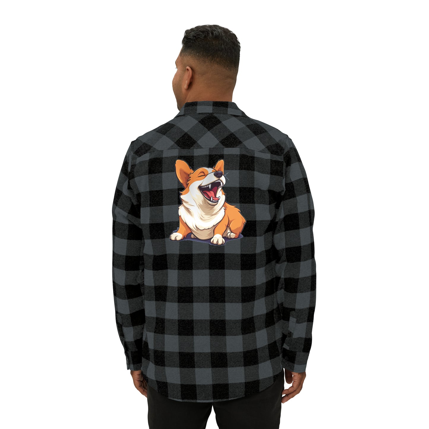 Comical Corgi - Flannel Shirt
