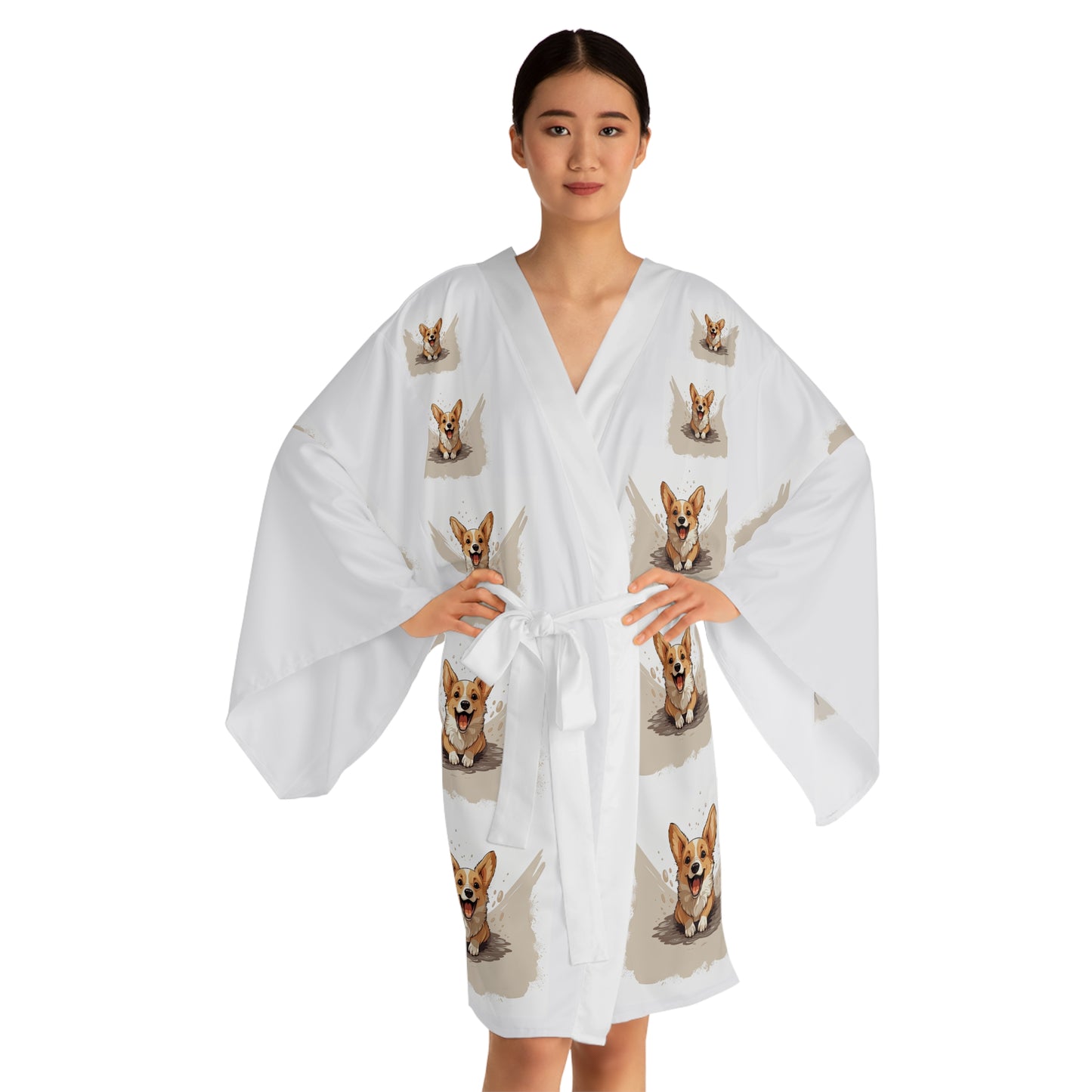 Corgi Cuteness Kimono Robe