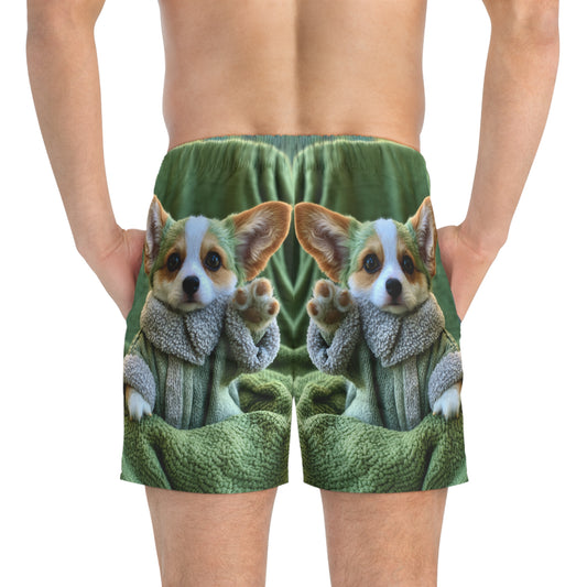 Grogu the Corgi Swim Trunks
