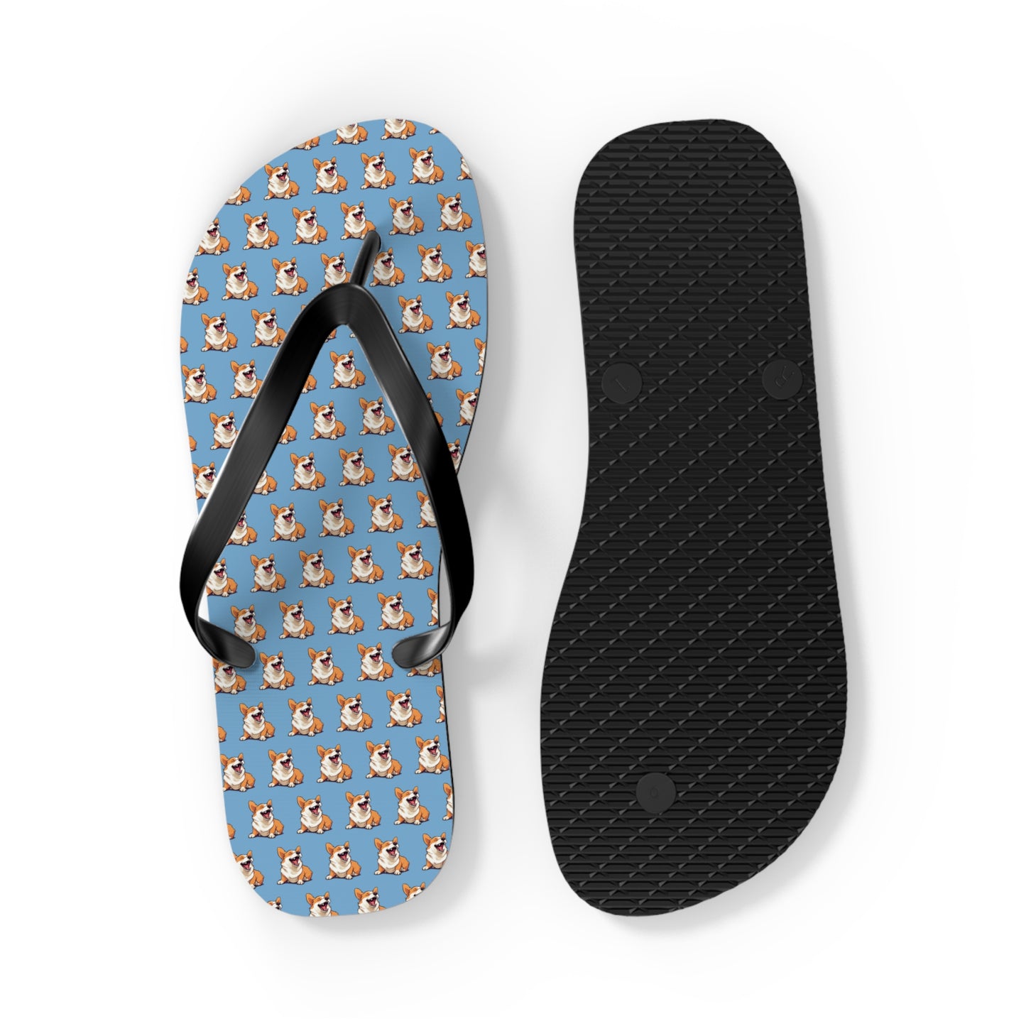 Comical Mosaic Flip-Flops