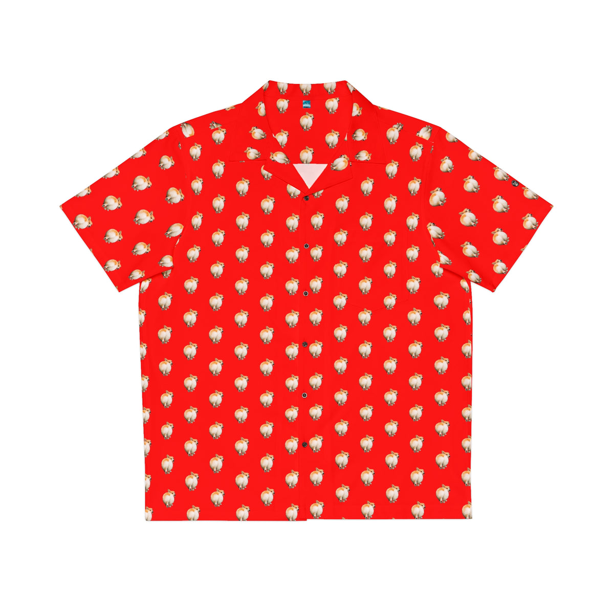 Baby Got Back - Corgi Butt Strut Hawaiian Shirt - Red Vacation Attire