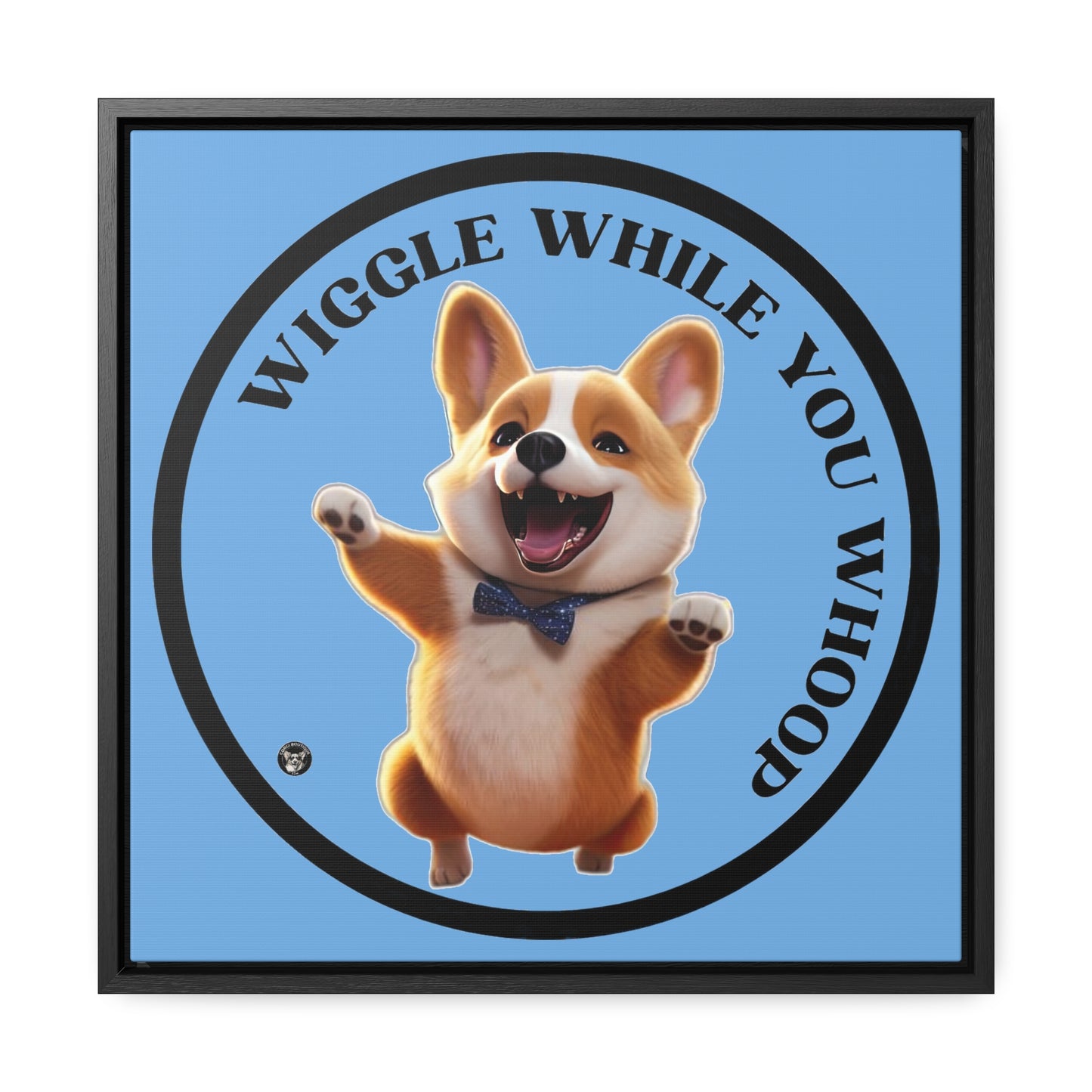 Wiggle While You Whoop - Framed on Canvas