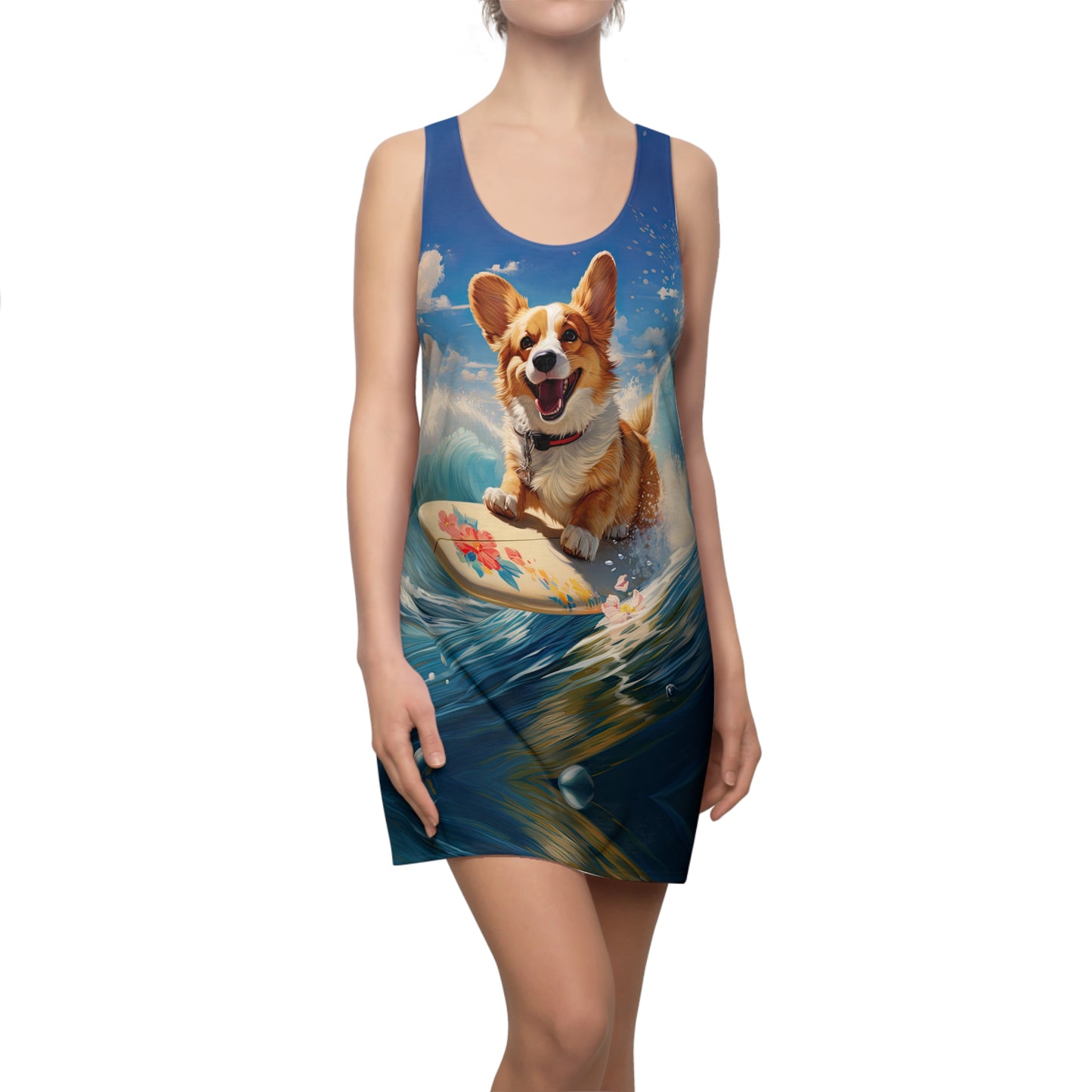Cowabunga Corgi - Racerback Dress