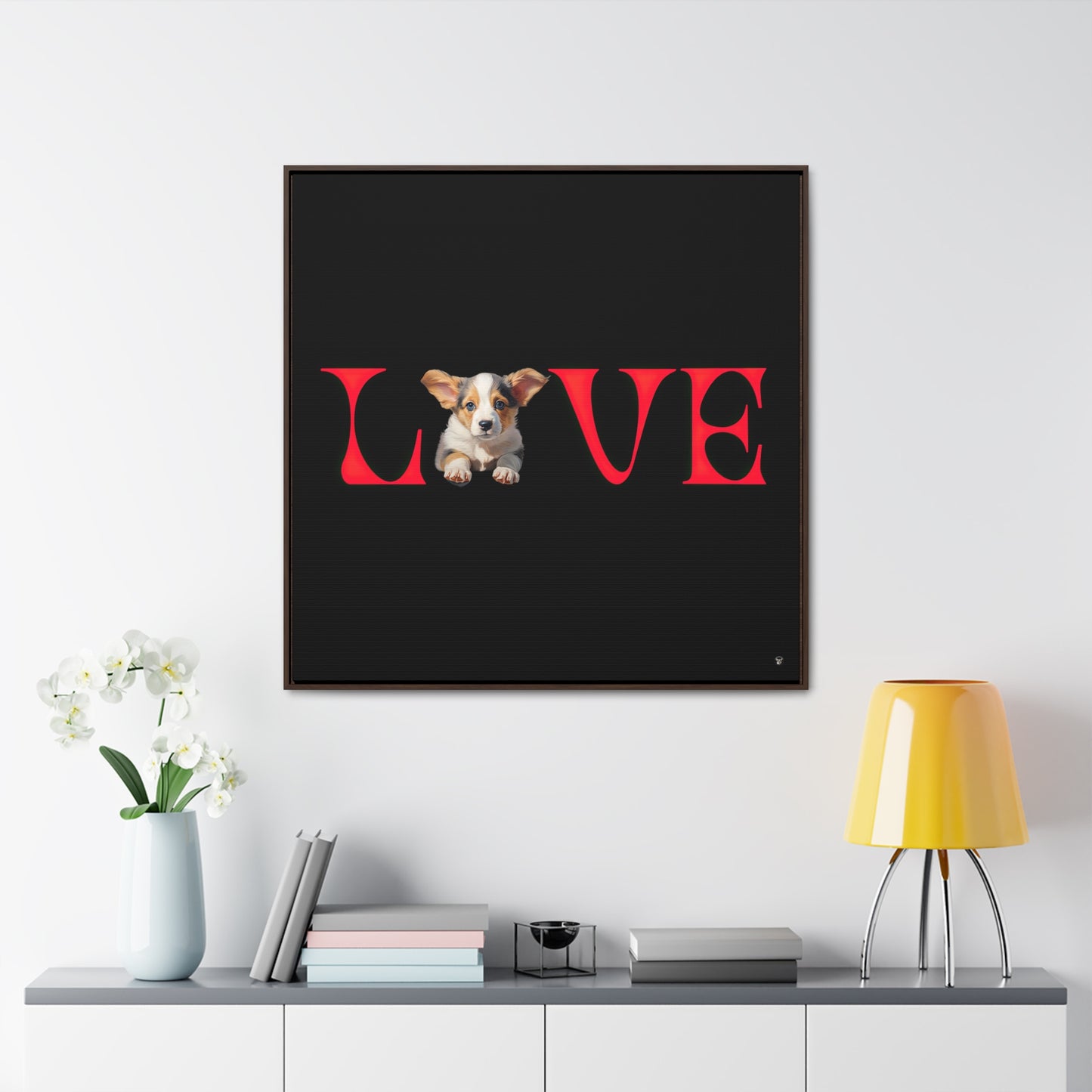 LOVE - Framed on Canvas