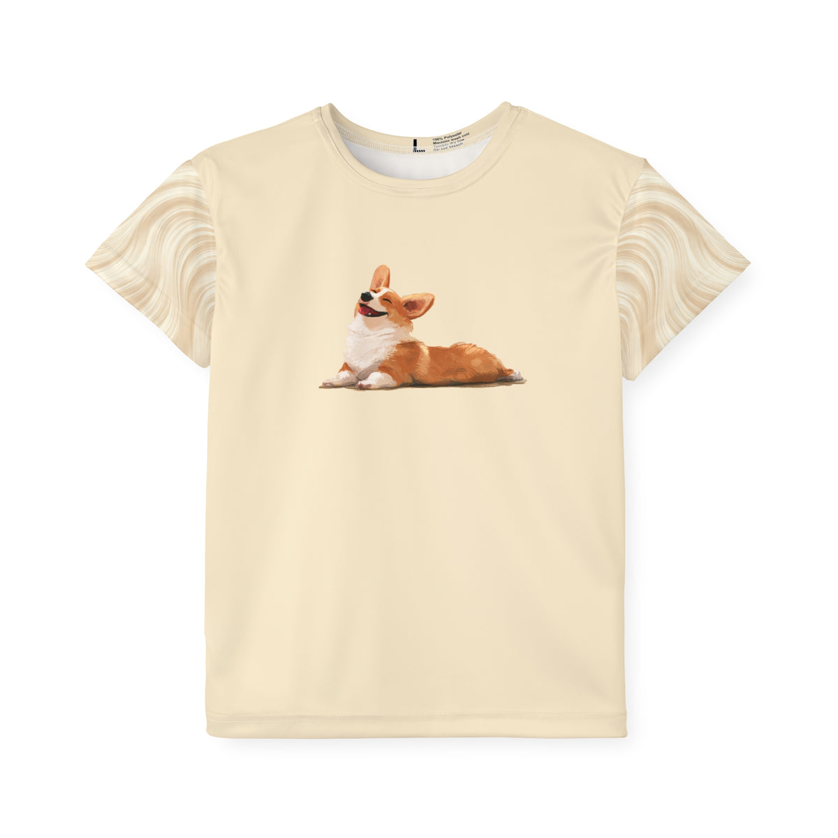 Giddy Sploot Kid's Creamy Champagne Sports Tee