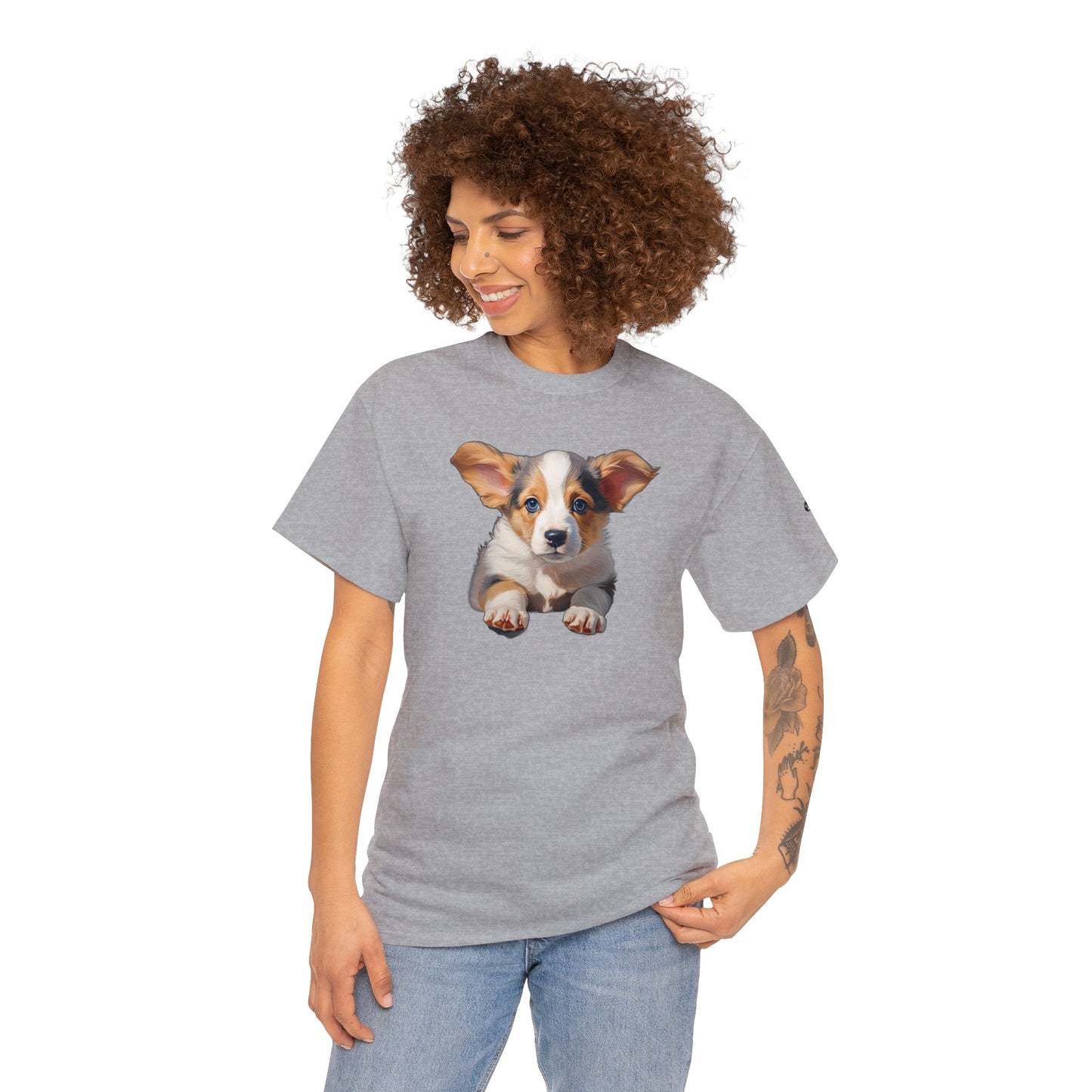 Puppy Portrait - Unisex Heavy Cotton Tee