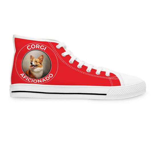 Corgi Aficionado  - Women's High Top Sneakers