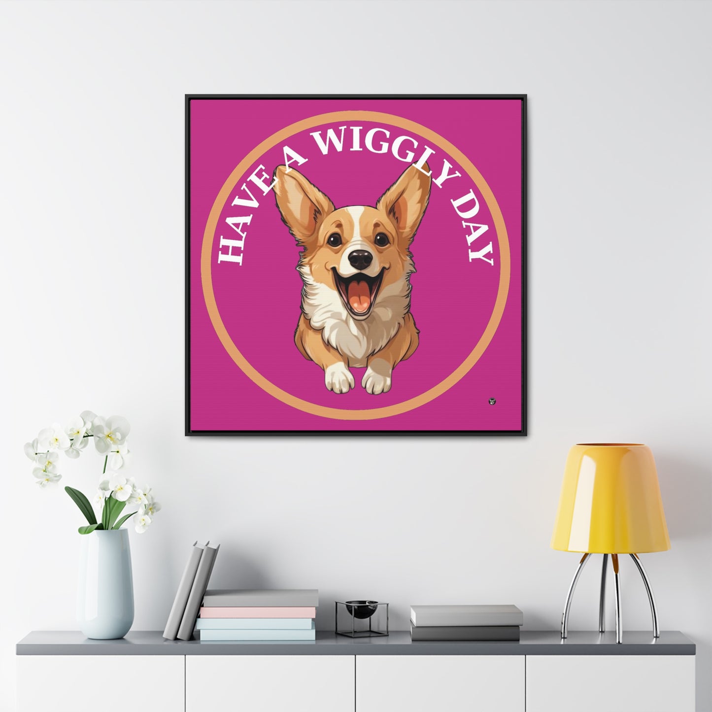 Have a Wiggly Day - Framed on Canvas