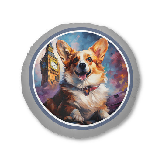 Corgi and Ben - Floor Pillow