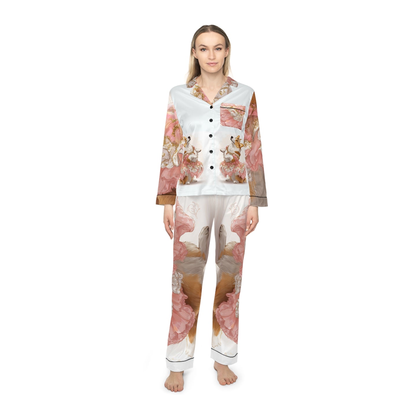 Princess Corgi Silky Pajamas