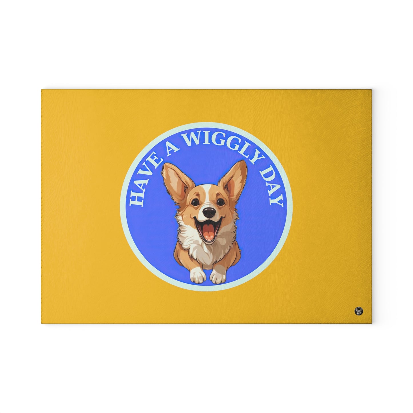 Have a Wiggly Day - Glass Cutting Board