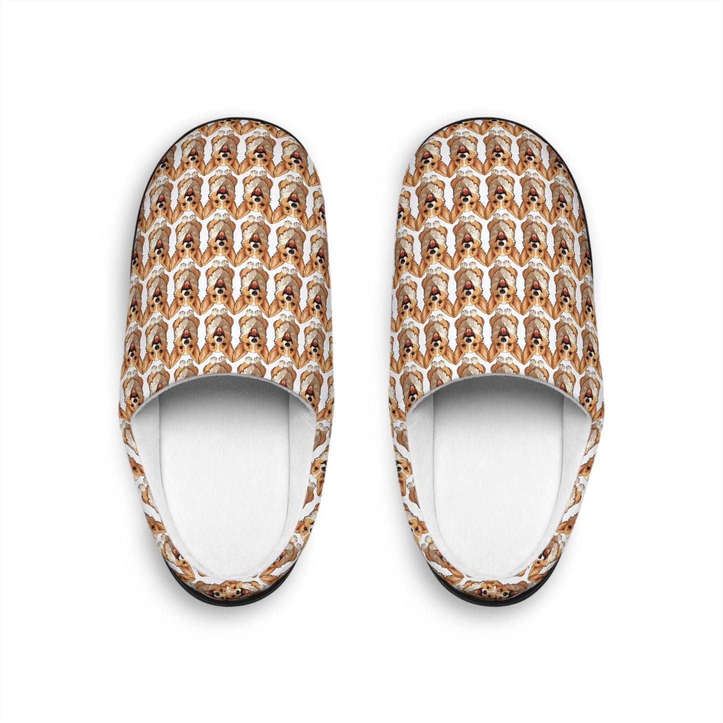 Corgi Cuteness Mosaic - Men's Slippers
