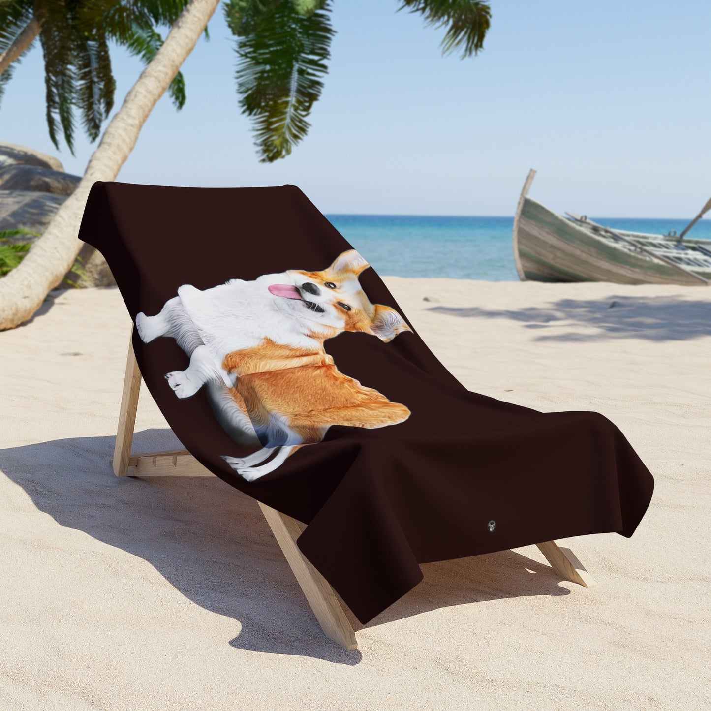 Classic Corgi Beach Towel