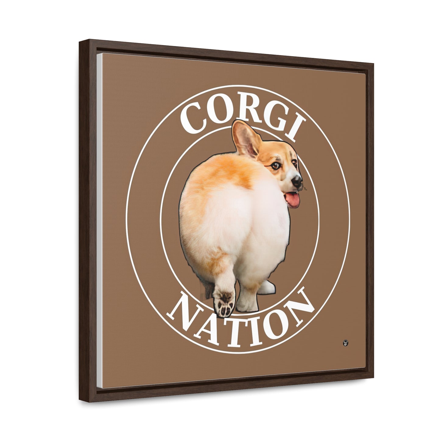 Corgi Nation - Framed on Canvas