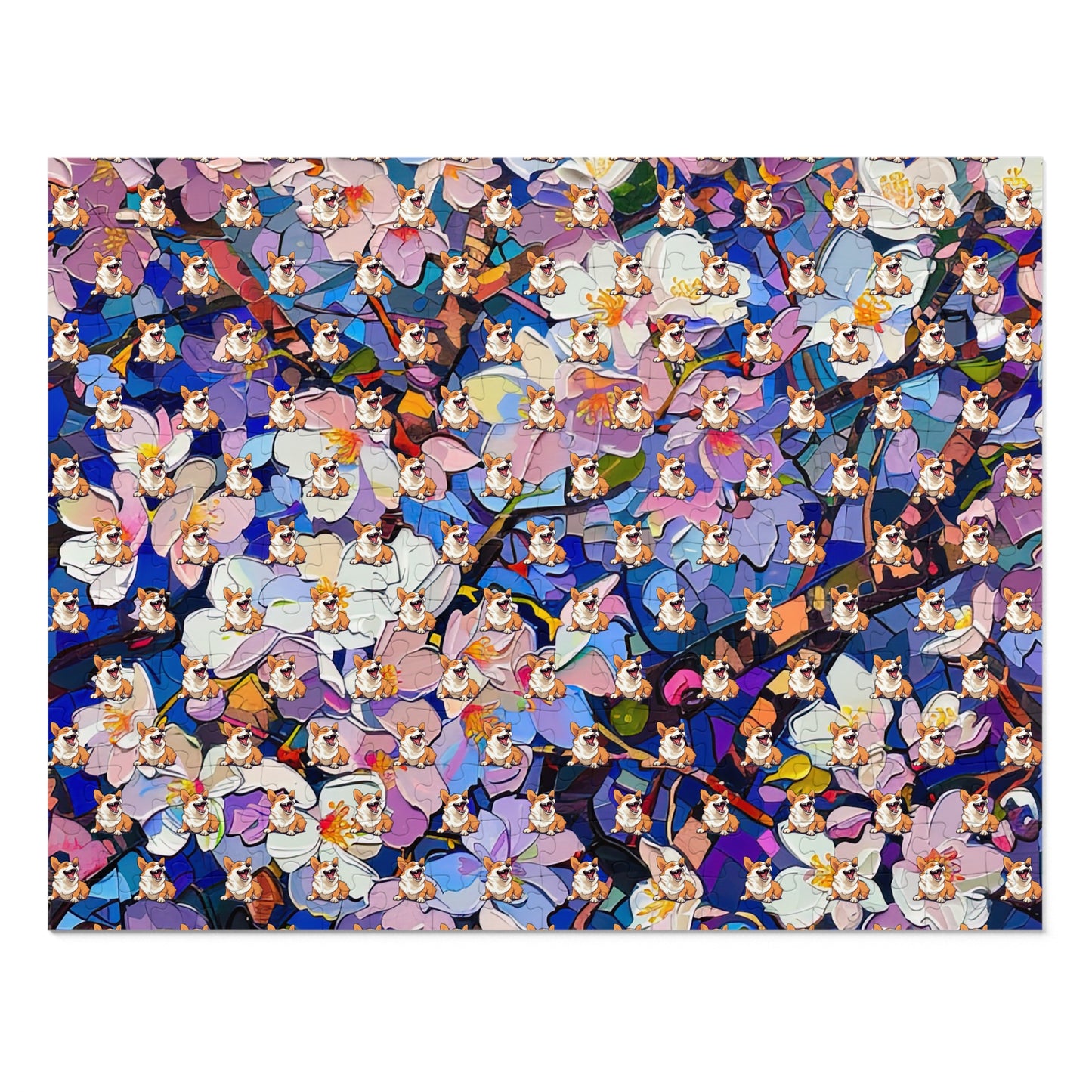 Flowers and Corgis - Jigsaw Puzzle