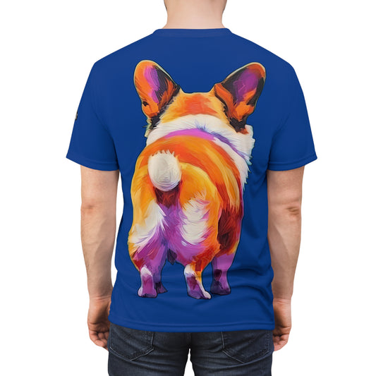 Corgi Butt T-Shirt in Blue