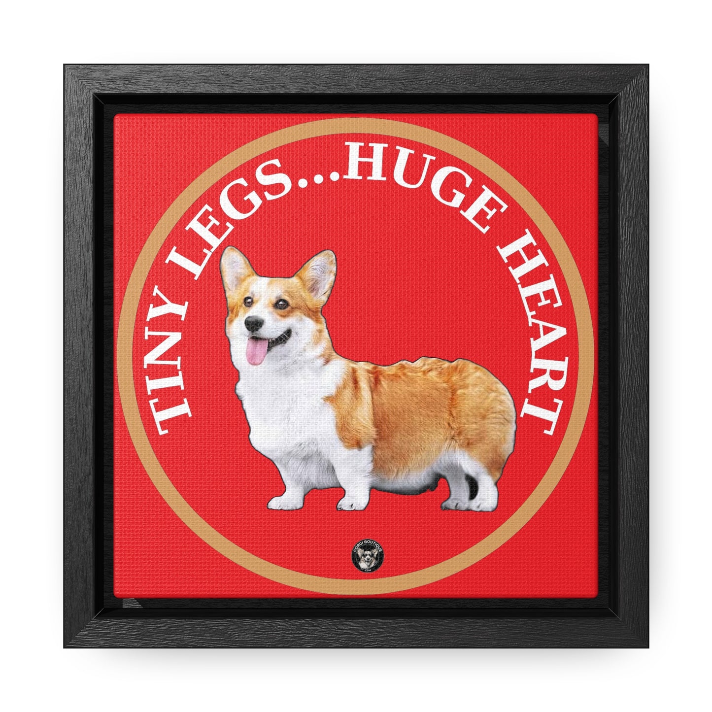 Tiny Legs...Huge Heart - Framed on Canvas