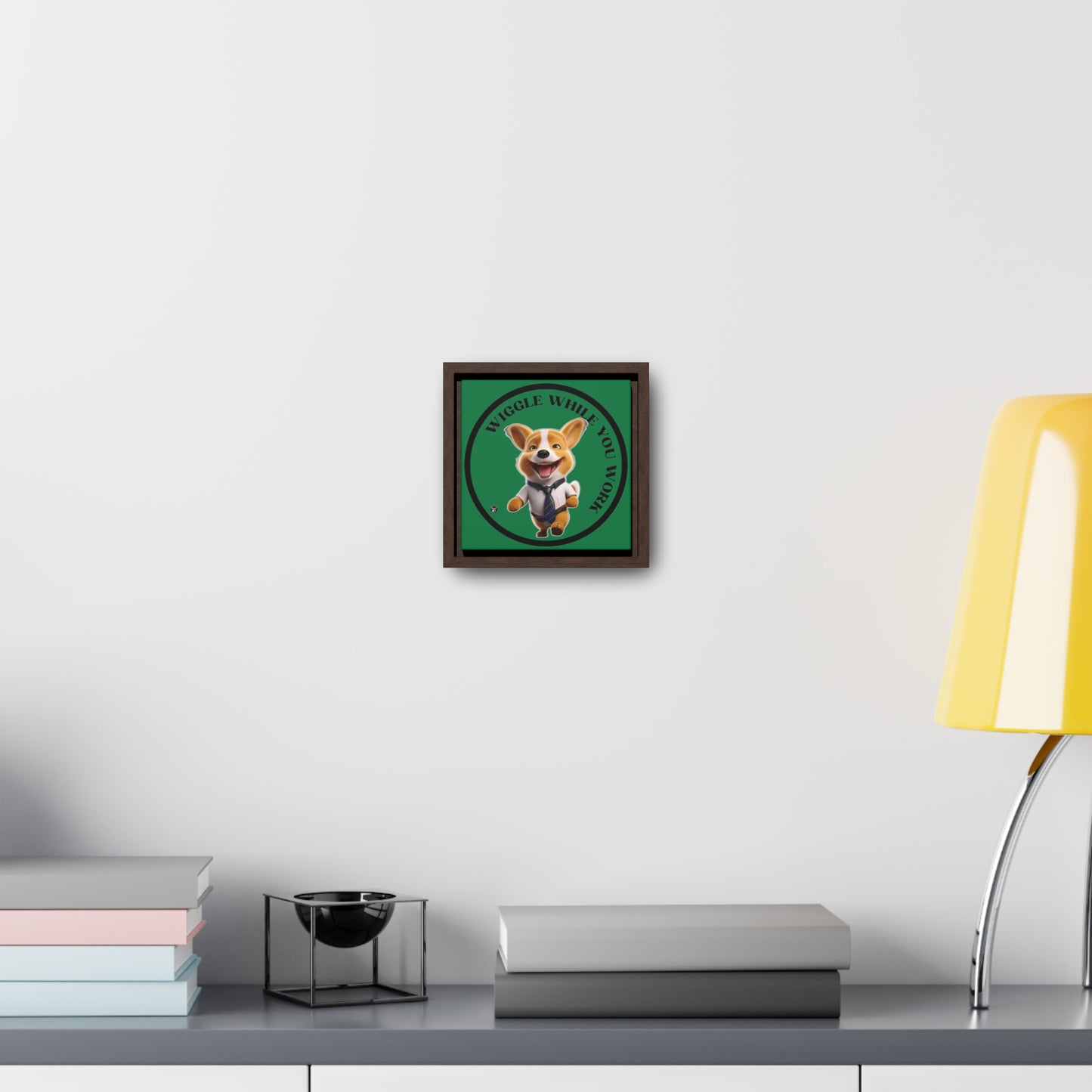 Wiggle While You Work - Framed on Canvas