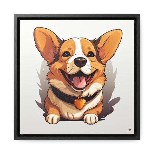 Puppy Love - Framed on Canvas