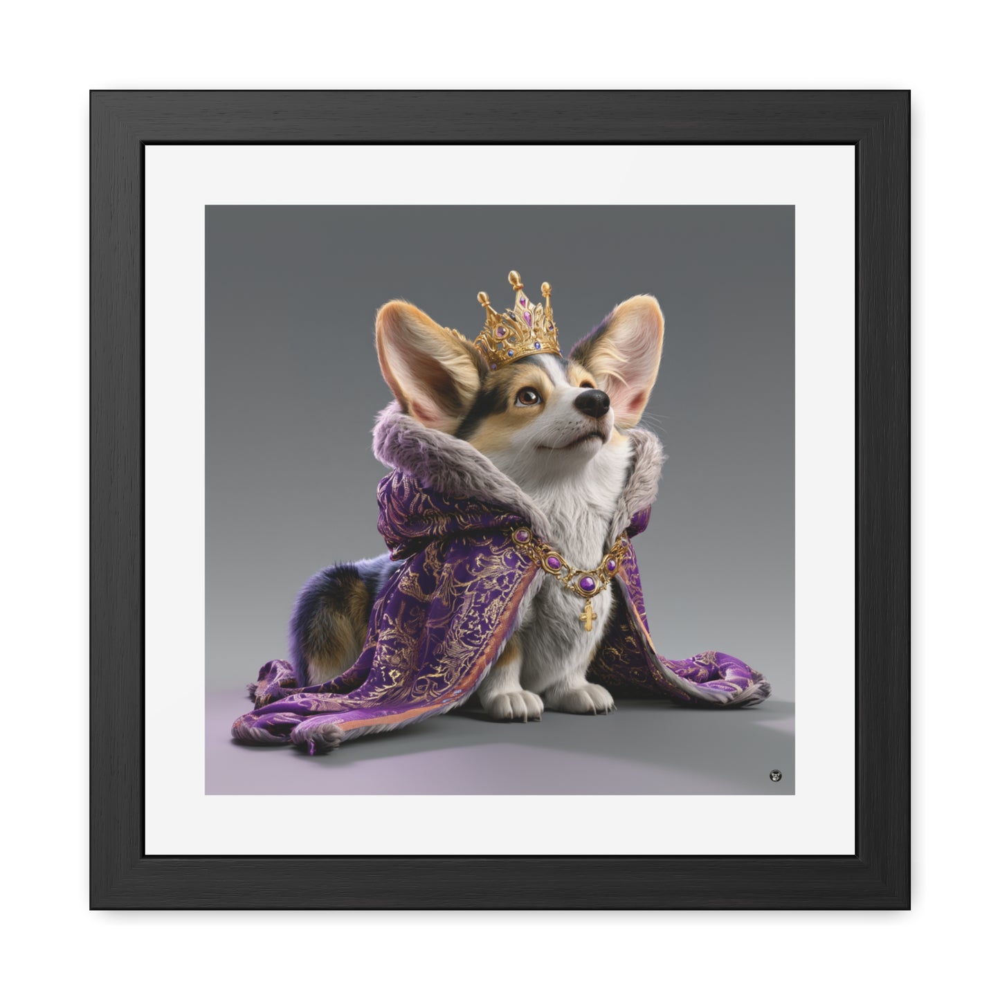 King Pup Framed Print