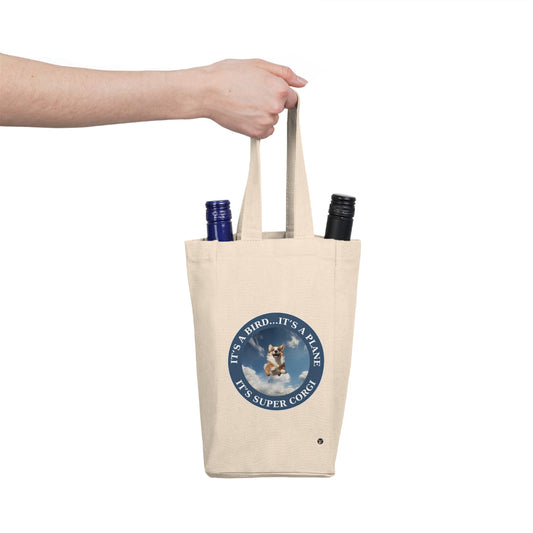 Super Corgi - Double Wine Bottle Tote Bag