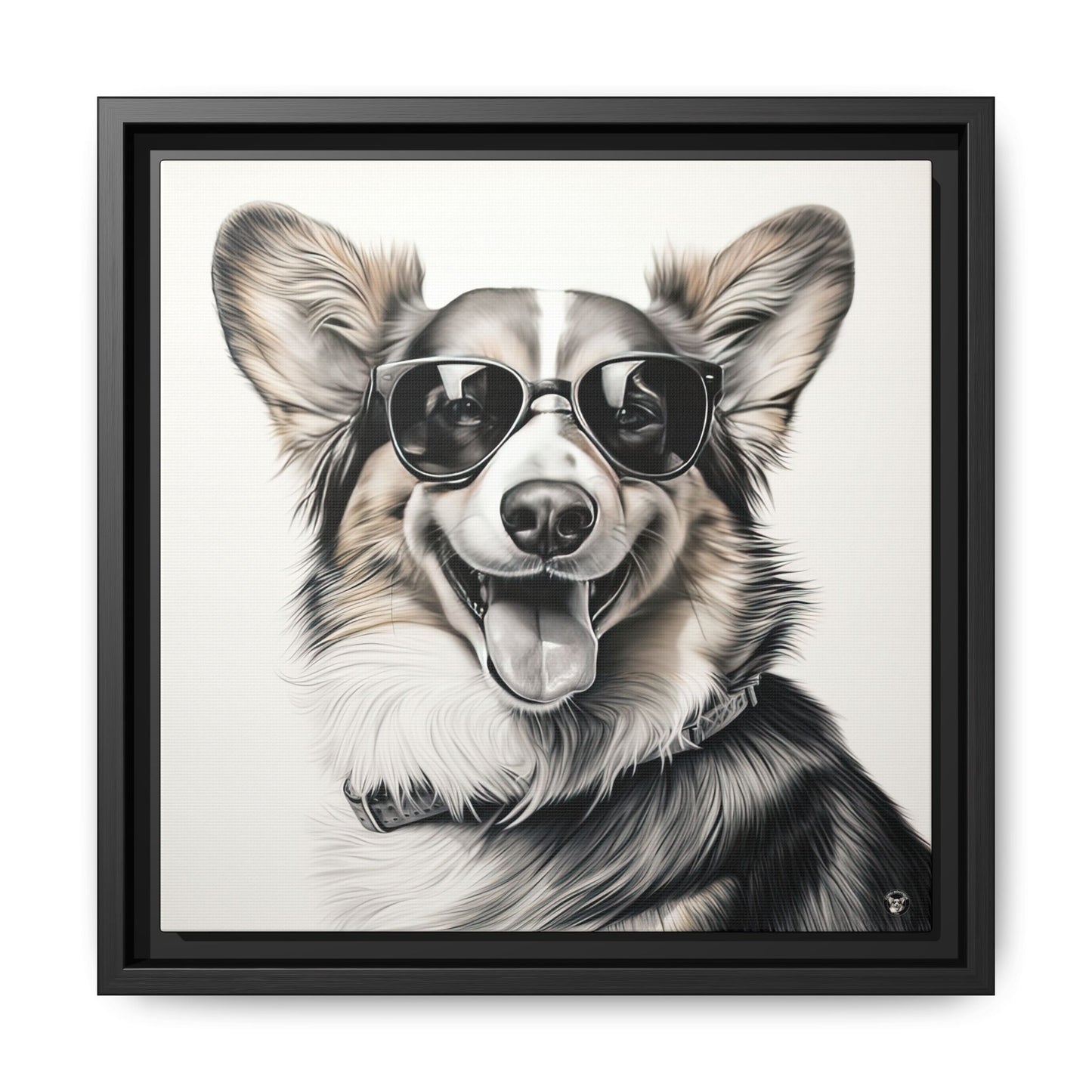Corgi Cool on Canvas