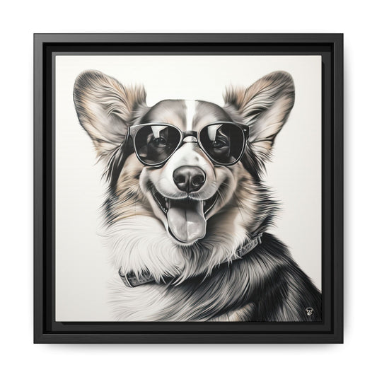 Corgi Cool on Canvas