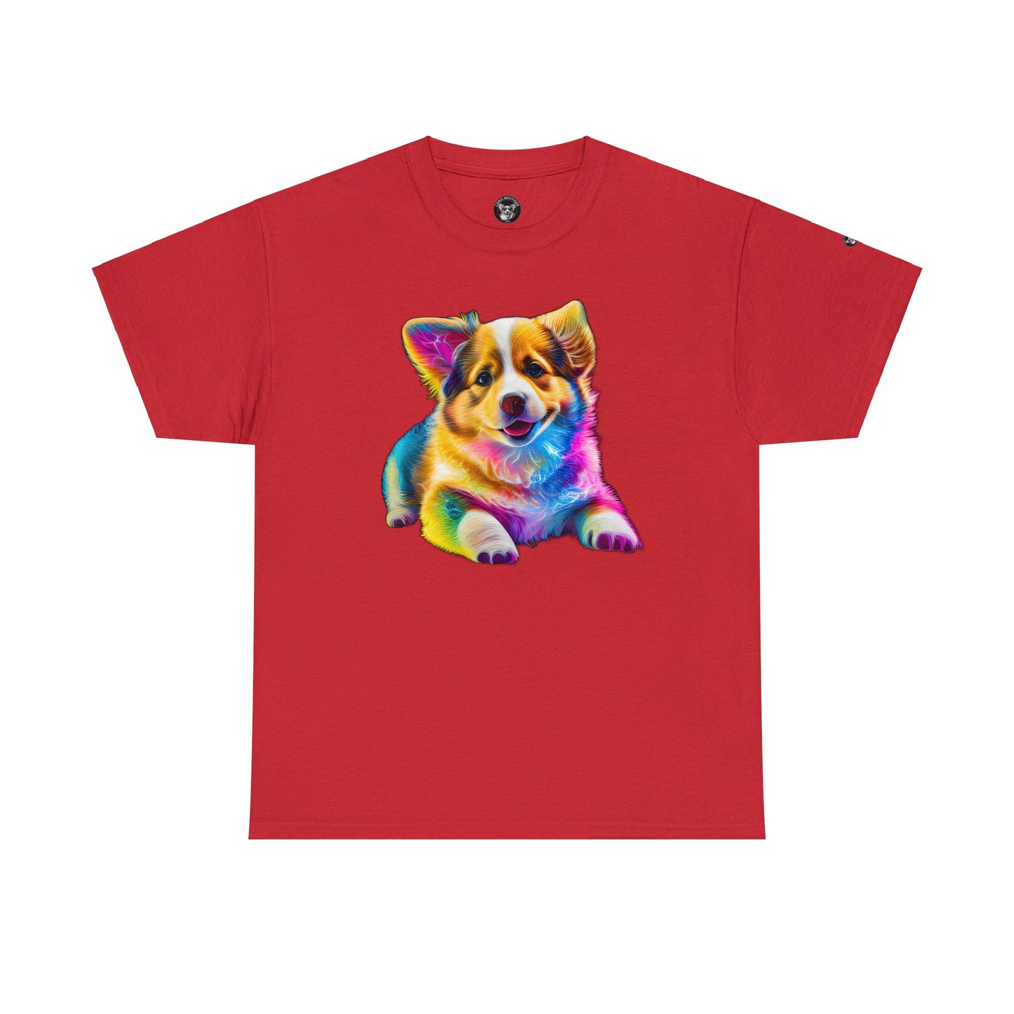 Colorful Corgi - Unisex Heavy Cotton Tee