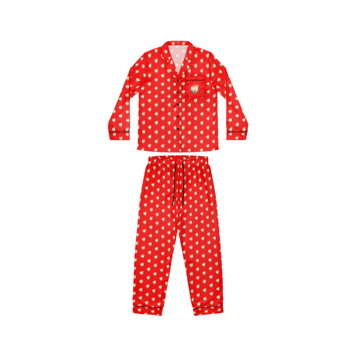 Baby Got Back - Corgi Butt Strut Silky Red Pajamas