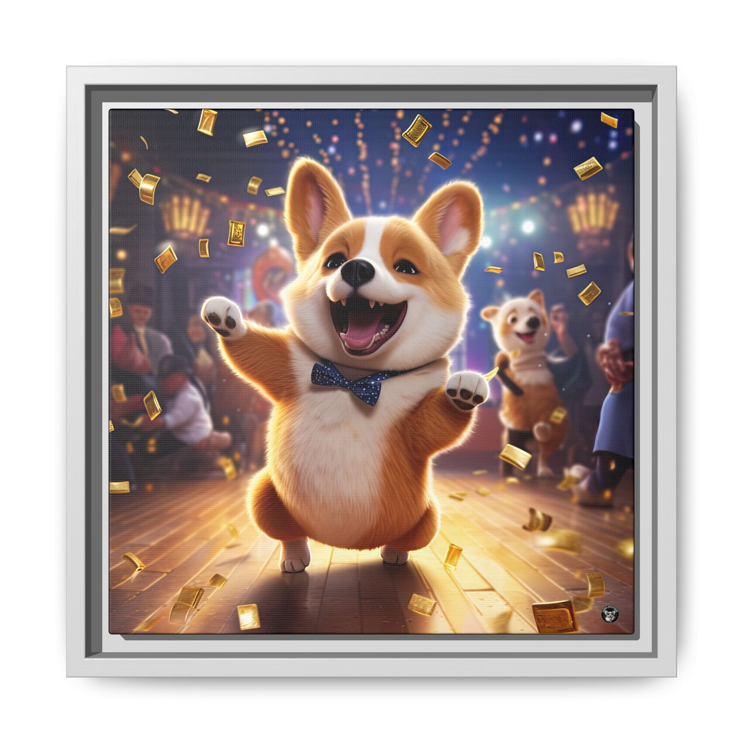 Party Pup on Canvas