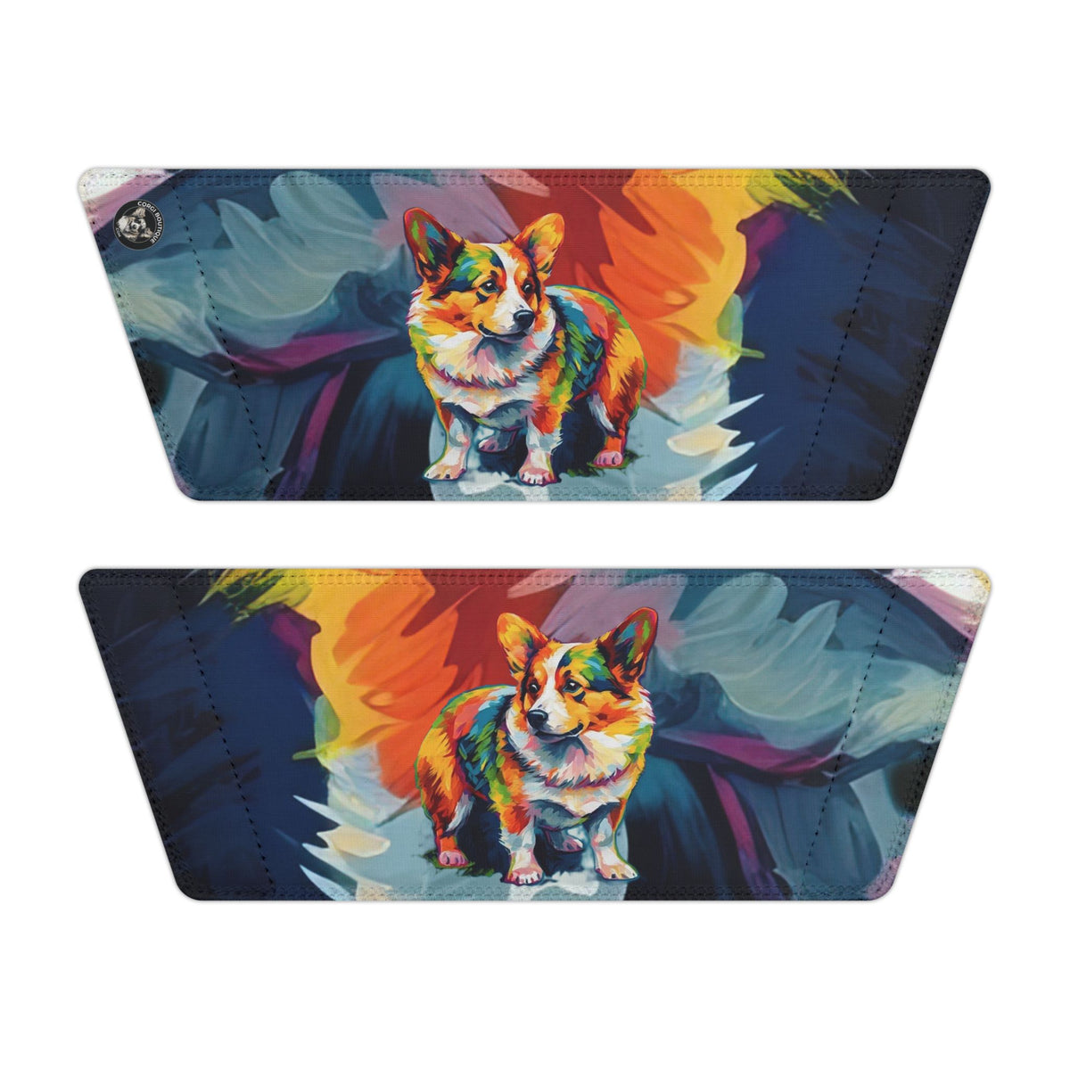 Scouter Corgi Watercolor Men's Slide Sandals - Casual Pool & Beach Slides